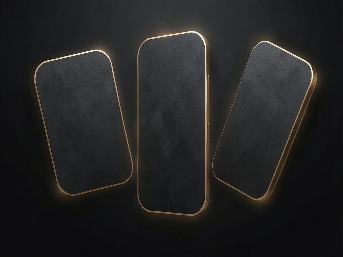 Mobile application interface on a smartphone